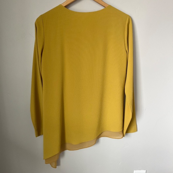 RACHEL Rachel Roy Blooms & Stripes Forever Asymmetrical Hem Blouse - Picture 7 of 7